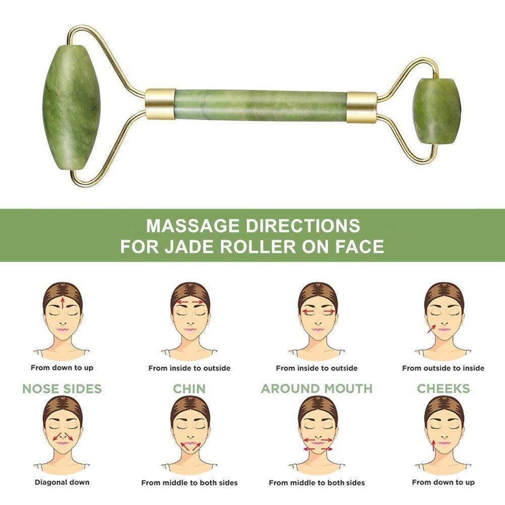 Jade Roller Facial Massage Tool