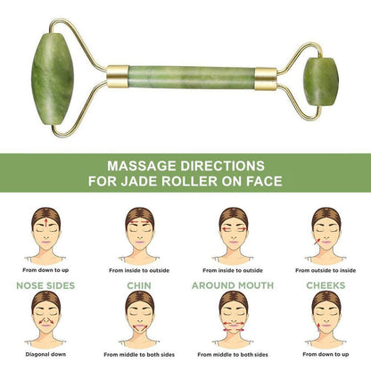 Jade Roller Facial Massage Tool