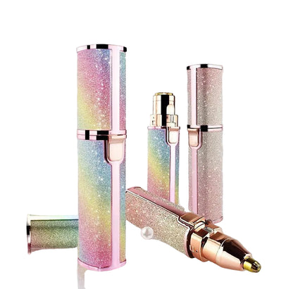 Rechargeable Women's Eyebrows Hair Trimmer with Detachable Head and Rotary Blade
