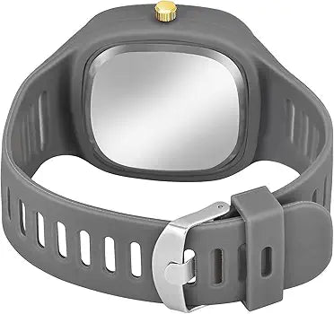 Trendy Designer Analog Watch Square Dial Silicon Strap & Matching Bracelet 